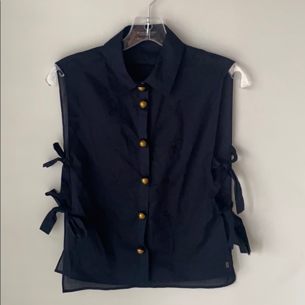Scotch & Soda Women’s Side Tie Blouse